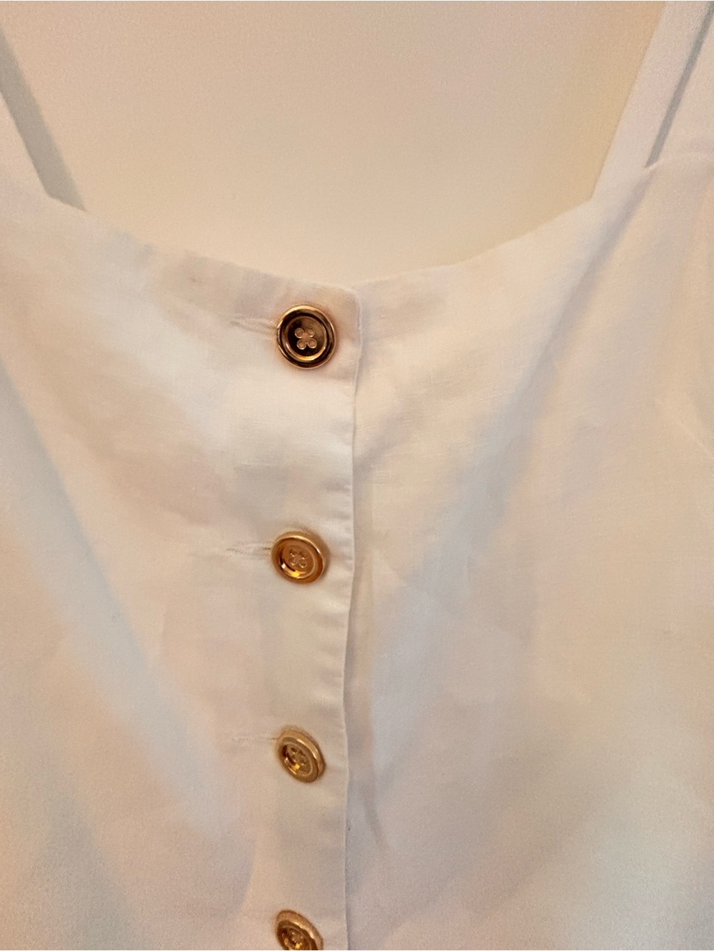 J. Crew White Linen Shift Mini Dress SZ S - Picture 2 of 6